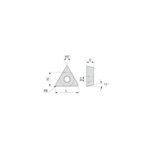 TUNGALOY Turning Insert: TPMT32.51PS AH725, Carbide 6856683