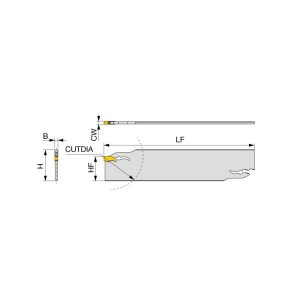 TUNGALOY Indexable Cut-Off Blades; End Type: Double; Hand: Neutral; Blade Height (Decimal Inch): 1.2600; Blade Width (Decimal Inch): 0.1570; Blade Overall Length (Decimal Inch): 5.9055; Blade Style: QSP; Compatible Insert Style: QGM; Compatible Insert Size Code: 5 6841509
