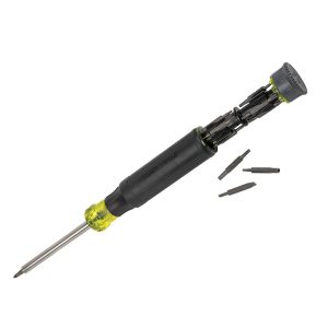 KLEIN TOOLS Bit Screwdrivers; Tip Type: Hex; Nut Driver; Phillips; Slotted; Torx ; Torx Size: T3; T4; T5H; T6H; T7H; T8H; T10H ; Phillips Point Size: #000 - #2 ; Slotted Point Size: 1; 2; 2.5; 3 mm ; Handle Type: Cushion Grip ; Overall Length (Inch): 8-3/4 32328