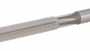 HERTEL Hand Reamer: 1/4" Dia, 2" Flute Length, 6 Flutes, 4" OAL 2328573