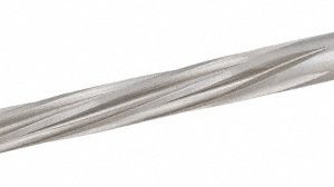 HERTEL Taper Pin Reamer: #3 Pin, 0.1813" Small End, 0.2294" Large End, High Speed Steel 72402035