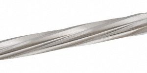 HERTEL Taper Pin Reamer: #9 Pin, 0.4805" Small End, 0.6066" Large End, High Speed Steel 72402092