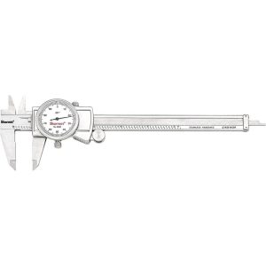 STARRETT Dial Caliper: 6'' Range, 0.001'' Graduation, 0.1'' per Revolution 61467