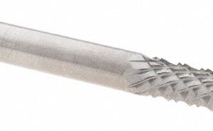 SGS PRO Diamond Pattern Router Bit: 0.125" Dia, 0.5" LOC, 1/8" Shank Dia, Drill Point 73047