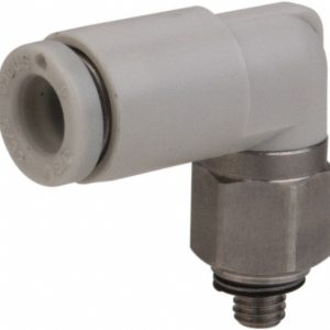 SMC PNEUMATICS Push-to-Connect Push-to-Connect Fitting: Elbow, M3x0.5 Thread, 4.00 mm OD KQ2L04-M3G