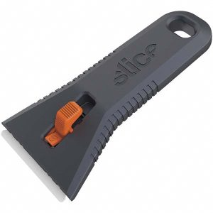 SLICE Scrapers & Scraper Sets; Flexibility: Stiff; Blade Type: Rounded; Blade Length: 2.5600 in; Blade Material: Ceramic; Blade Width: 0.47 in; Blade Width (Inch): 0.47 in; Blade Width (Decimal Inch): 0.47 in; 0.4700; Blade Material: Ceramic; Handle Material: N 10591