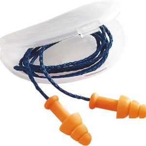 HOWARD LEIGHT Earplug: 25dB, Polyurethane, Flanged, Push-In Stem, Corded R-01520