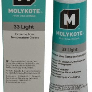 DUPONT Low Temperature Grease: 5.3 oz Tube, Lithium & Phenylmethyl Silicone 0131959