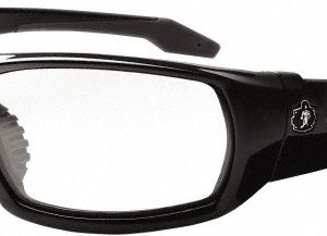 ERGODYNE Safety Glasses: Scratch-Resistant, Polycarbonate, Clear Lenses, Full-Framed 50000