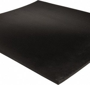 USA INDUSTRIALS Rubber Sheet: Buna-N, 1/4" Thick, 12" Wide, 1' Long, Black BULK-RS-H60-26