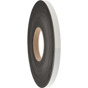D.A.R. INDUSTRIAL PRODS. INC. Roll: Closed Cell, Neoprene-Blend Spring Rubber, 1/2" Wide, Black 31943558