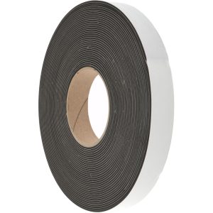 D.A.R. INDUSTRIAL PRODS. INC. Roll: Closed Cell, Neoprene-Blend Spring Rubber, 1" Wide, Black 31943673