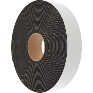 D.A.R. INDUSTRIAL PRODS. INC. Roll: Closed Cell, Neoprene-Blend Spring Rubber, 2" Wide, Black 31943749