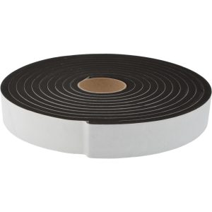 D.A.R. INDUSTRIAL PRODS. INC. Roll: Closed Cell, Neoprene-Blend Spring Rubber, 2" Wide, Black 31943780
