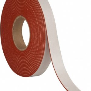 D.A.R. INDUSTRIAL PRODS. INC. Closed Cell Silicone Foam: 1" Wide, Orange & Tan 31944432