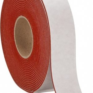 D.A.R. INDUSTRIAL PRODS. INC. Closed Cell Silicone Foam: 2" Wide, Orange & Tan 31944440