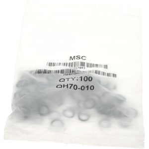 VALUE COLLECTION O-Ring: 1/4" ID x 3/8" OD, 1/16" Thick, Dash 010, Nitrile Butadiene Rubber ZMSCQH70010
