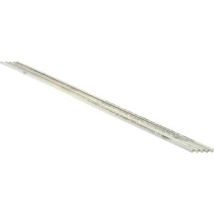MAK-A-KEY Oversized Key Stock: 1/8" High, 1/8" Wide, 12" Long, Steel, Zinc-Plated C2073612512512