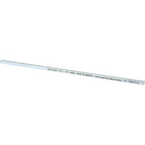 MAK-A-KEY Oversized Key Stock: 1/4" High, 1/4" Wide, 12" Long, Steel, Zinc-Plated C2073625025012