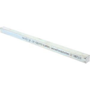 MAK-A-KEY Oversized Key Stock: 5/8" High, 5/8" Wide, 12" Long, Steel, Zinc-Plated 3606250625-12
