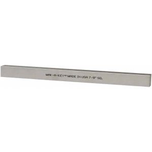 MAK-A-KEY Oversized Key Stock: 7/8" High, 7/8" Wide, 12" Long, Steel, Zinc-Plated 3608750875-12