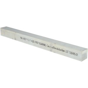 MAK-A-KEY Oversized Key Stock: 1" High, 1" Wide, 12" Long, Steel, Zinc-Plated 3610001000-12