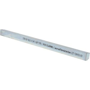 MAK-A-KEY Step Key Stock: 12" Long, Steel, Zinc-Plated SK21-1