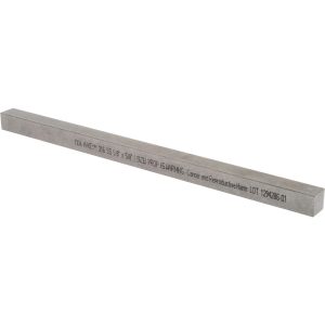 MAK-A-KEY Undersized Key Stock: 5/8" High, 5/8" Wide, 12" Long, 316 Stainless Steel 8006250625-12