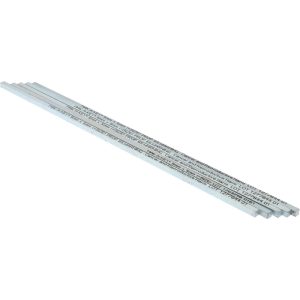 MAK-A-KEY Oversized Key Stock: 12" Long, Steel, Zinc-Plated C207-360505305