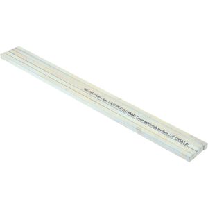 MAK-A-KEY Oversized Key Stock: 12" Long, Steel, Zinc-Plated C207-360606305