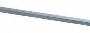 MAK-A-KEY Oversized Key Stock: 12" Long, Steel, Zinc-Plated C207-360707305