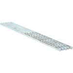 MAK-A-KEY Oversized Key Stock: 12" Long, Steel, Zinc-Plated C207-360807305