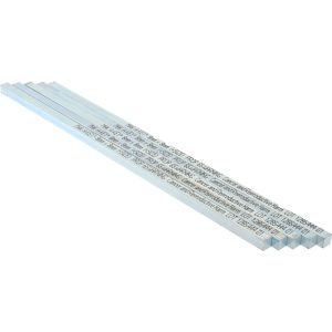MAK-A-KEY Oversized Key Stock: 12" Long, Steel, Zinc-Plated C207-360808305