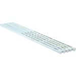MAK-A-KEY Oversized Key Stock: 12" Long, Steel, Zinc-Plated C207-361008305