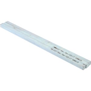 MAK-A-KEY Oversized Key Stock: 12" Long, Steel, Zinc-Plated C207-361010305