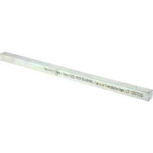 MAK-A-KEY Oversized Key Stock: 12" Long, Steel, Zinc-Plated C207-361414305
