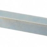 MAK-A-KEY Oversized Key Stock: 12" Long, Steel, Zinc-Plated 362222-305