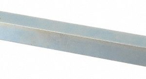 MAK-A-KEY Oversized Key Stock: 12" Long, Steel, Zinc-Plated 362222-305