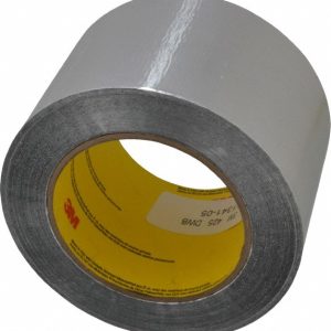 3M Silver Aluminum Foil Tape: 3" Wide, 4.6 mil Thick 7100053644