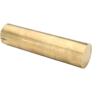 VALUE COLLECTION Brass Round Rod: 3" Dia, 12" Long, Alloy 360 CURD00070