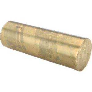 VALUE COLLECTION Brass Round Rod: 4" Dia, 12" Long, Alloy 360 CURD00306