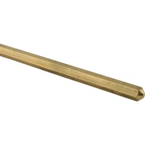 VALUE COLLECTION 1/2 Inch Width Across Flats x 72 Inch Long, Brass Hexagon Bar CUHEX00202