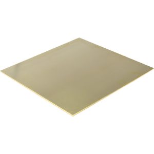 VALUE COLLECTION 1/8 Inch Thick x 12 Inch Wide x 12 Inch Long, Brass Sheet CUFLR024691X1