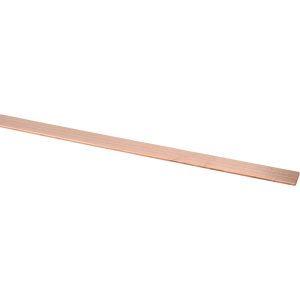 VALUE COLLECTION 1/8 Inch Thick x 1 Inch Wide x 72 Inch Long, Copper Rectangular Bar CUREC00131