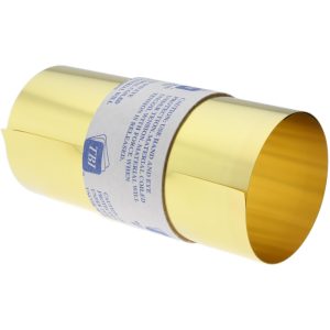 TRINITY BRAND INDUSTRIES Shim Stock: 0.002'' Thick, 60'' Long, 6" Wide, 260 Alloy Brass M-BBN60-2