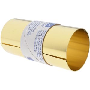 TRINITY BRAND INDUSTRIES Shim Stock: 0.005'' Thick, 60'' Long, 6" Wide, 260 Alloy Brass M-BBN60-5