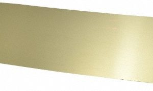 PRECISION BRAND Shim Stock: 0.01'' Thick, 18'' Long, 6" Wide, Brass 17870