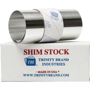 TRINITY BRAND INDUSTRIES Shim Stock: 0.005'' Thick, 100'' Long, 6" Wide, 1100 Aluminum M-61100100-5