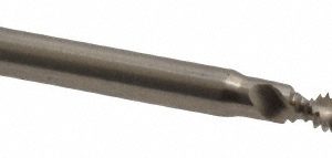 BALAX Spiral Flute Tap: #4-40, UNC, 2 Flute, Modified Bottoming Chamfer, Powdered Metal, Bright/Uncoated Finish 40023-010