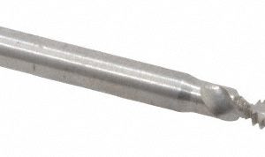 BALAX Spiral Flute Tap: #4-40, UNC, 2 Flute, Modified Bottoming Chamfer, Powdered Metal, Bright/Uncoated Finish 40026-010